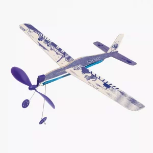 Avion bleu à  élastique