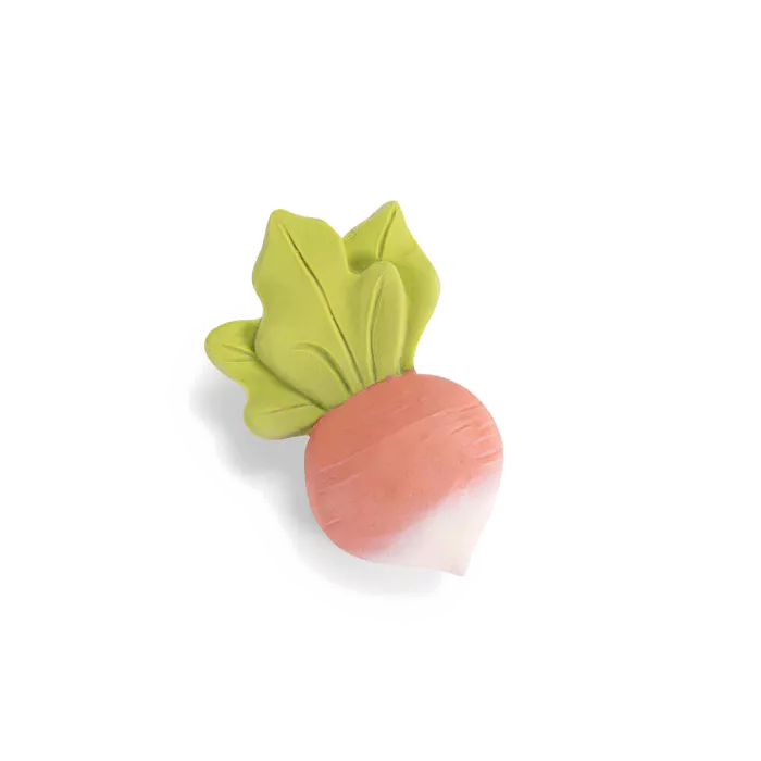 Hochet de dentition caoutchouc Radis