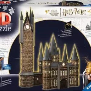 Puzzle 3D - Château Poudlard illuminé - Tour d'astronomie