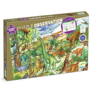 PUZZLE OBSERVATION - Dinosaures 100 pcs + livret