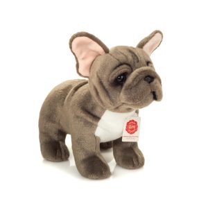 Bouledogue francais debout gris 30 cm