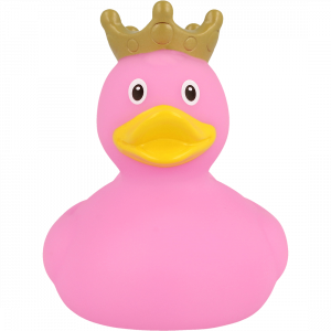 Canard rose avec couronne