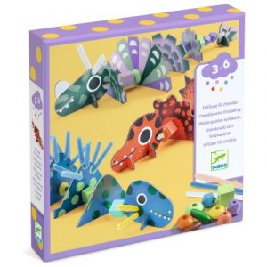 ENFILAGE - Enfilage fil chenille - Terribles dinos