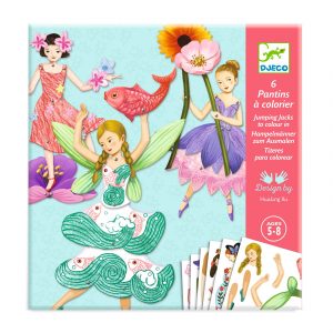 Pantins à colorier - Fées