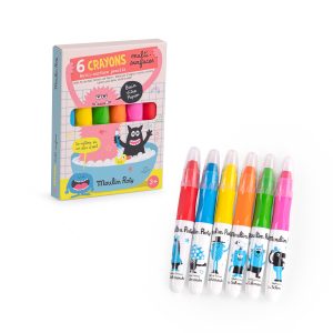 6 crayons-multisurfaces Les Schmouks, une activité créative par moulin roty