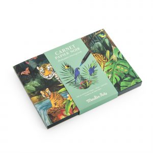 Carnet dessin feuilles noires Tout autour du monde - moulin roty