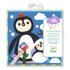 Une pochette de coloriage à l'eau adaptée pour les enfants, dès 18 mois de la marque Djeco.