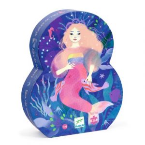 puzzle silhouette sirene djeco
