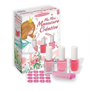 ma mini manucure créative de sentosphère : Ce mini coffret permettra aux plus coquets de se créer de superbes manucures roses grâce à des vernis peel-off !