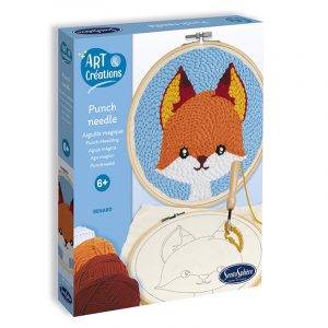 Punch needle renard par sentosphere : Le Punch Needle, vous connaissez ? Apprenez cette technique de broderie tout en réalisant ce renard tout mignon.