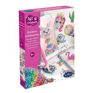 Stickers à diamanter de la marque Sentosphère : Habillez de strass de jolis stickers que vous pourrez ensuite collés sur n'importe quel support !