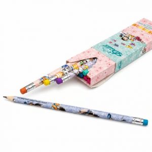 Boite de 6 crayons à papier avec gomme Diddl